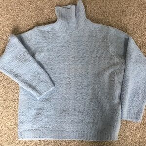Light Blue Women's Turtleneck Sweater XL
